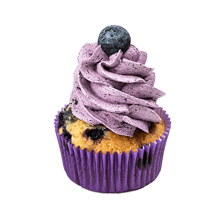 Borůvkový cupcake