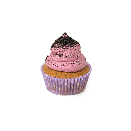 Makový cupcake se švestkami