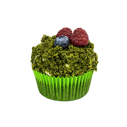 Mechový cupcake