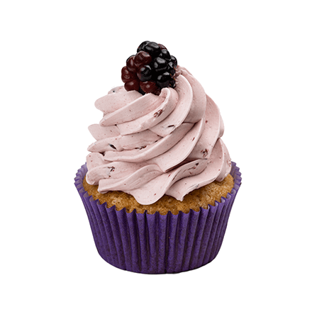 Ostružinový cupcake