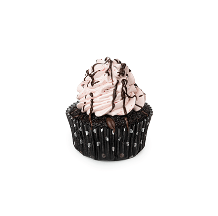 Višeň a čokoláda cupcake