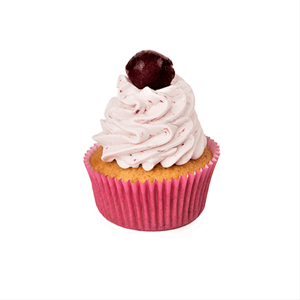 Višňový cupcake